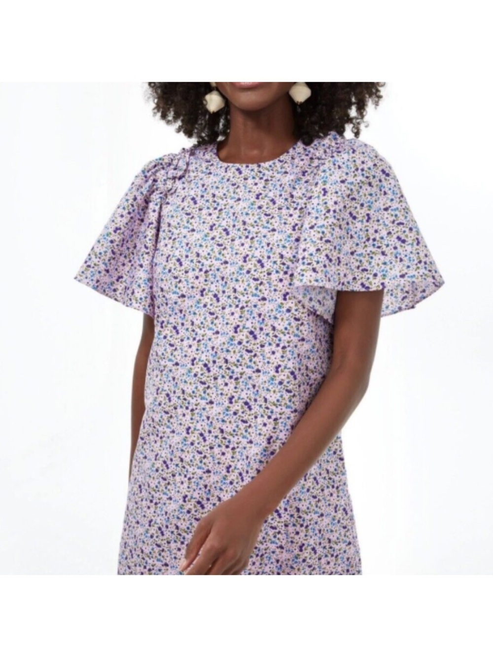 Hyacinth House Lilac Floral Viola Mini Dress available at Tuckernuck size L - Picture 6 of 10